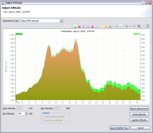 adjust end altitude