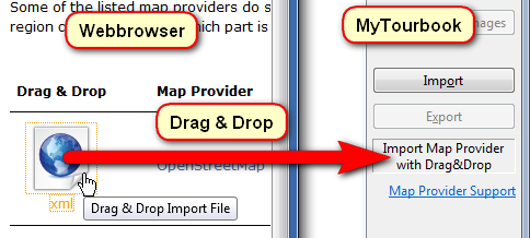 drag&drop import file