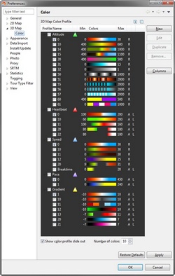 3D Map Colors