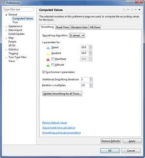 preferences: compute values - smoothing - jamet